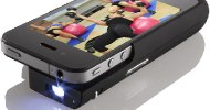 Pocket Projector for iPhone 4®  Let’s You View Your Cathe Downloads Anywhere